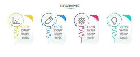 Vector infographic timeline template modern graphic design