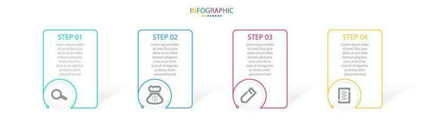 Vector infographic timeline template modern graphic design