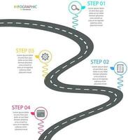 Vector infographic timeline template modern graphic design