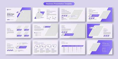 Creative business presentation slides template design. Use for modern presentation background, brochure design, website slider, landing page, annual report, company profile vector