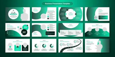 diseño de plantilla de diapositivas de presentación de negocios creativos. uso para antecedentes de presentación modernos, diseño de folletos, control deslizante de sitios web, página de inicio, informe anual, perfil de empresa vector