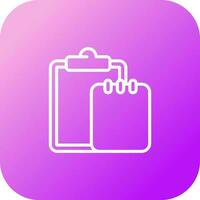 Task list with writing pad Vector Icon