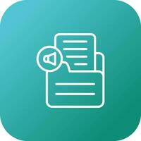 Document Insert Audio Vector Icon