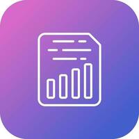 Document Insert Chart Vector Icon