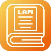 Law Book Vector Icon