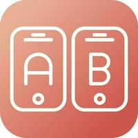 A B Testing Vector Icon