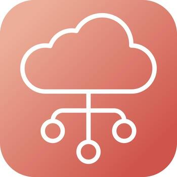 Cloud Computing Vector Icon