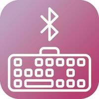 Bluetooth Keyboard Vector Icon