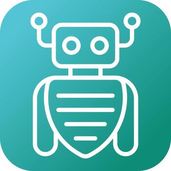 Robot Assistant Vector Icon