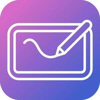 Digital Drawing Pad Vector Icon