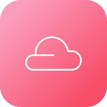 icono de vector de nube
