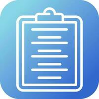 Writing Pad Vector Icon