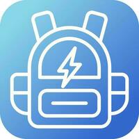 Smart Backpack Vector Icon