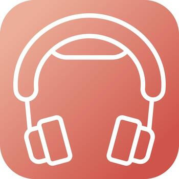icono de vector de auriculares