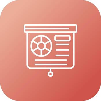 Presentation Slide Vector Icon