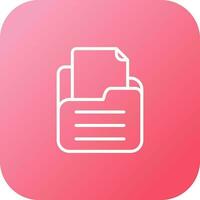 Folder with documents Vector Icon