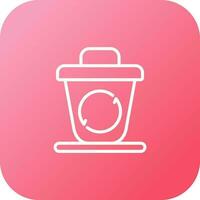 Recycling bin Vector Icon