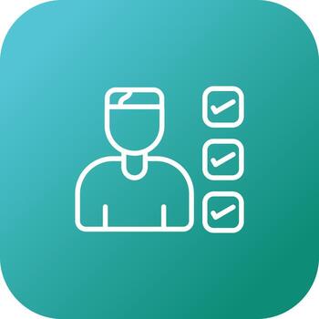 usuario pruebas vector icono