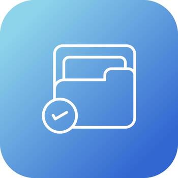 aceptar documento vector icono