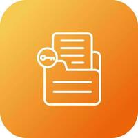 Document Unlock Vector Icon