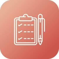 Notepad with pen Vector Icon