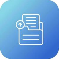 Document Upload Vector Icon