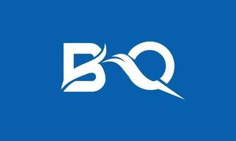 Initial Letter BQ Logo Design Monogram Creative Modern Sign Symbol Icon vector