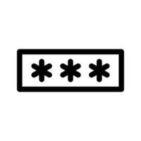 Pin code icon isolated on white background vector