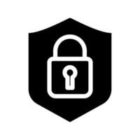 Protection icon vector. Padlock icon isolated on white background vector