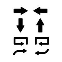 conjunto flecha icono vector