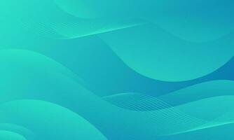 Abstract Gradient green liquid Wave Background vector