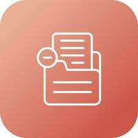 Document Remove Vector Icon