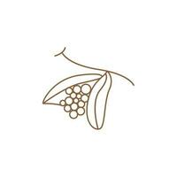 Coffee Logo Design, Coffee Tree Drink Vector, Template Symbol Illustration vector