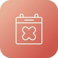 Calendar Xmark Vector Icon