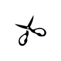 Scissors Logo, Cutting Tools Vector, Barbershop Razor Scissors Simple Design, Illustration Template Icon vector