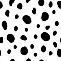 Dots blobs texture seamless pattern with swatches vector