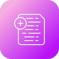 Document Insert Icon Vector Icon