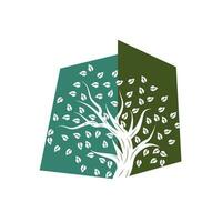 Tree Logo Design, Playground Vector, Education Tree Icon vector