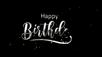 Happy Birthday animation including handwriting with silver ink drips for your opening video that you can share with everyone, your beloved, and your closest friends.