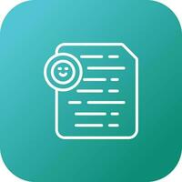 Document Insert Emoji Vector Icon