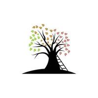 Tree Logo Design, Playground Vector, Education Tree Icon vector