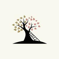 Tree Logo Design, Playground Vector, Education Tree Icon vector