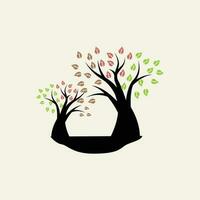 Tree Logo Design, Playground Vector, Education Tree Icon vector