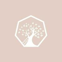 Tree Logo Design, Playground Vector, Education Tree Icon vector