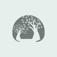 Tree Logo Design, Playground Vector, Education Tree Icon vector