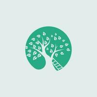 Tree Logo Design, Playground Vector, Education Tree Icon vector