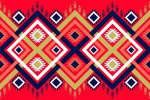 ethnic geometric seamless pattern. Design for fabric, clothes, decorative paper, wrapping, embroidery, illustration, vector, batik pattern, ethnic pattern, Aztec pattern vector