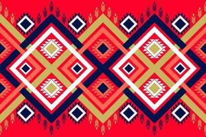 ethnic geometric seamless pattern. Design for fabric, clothes, decorative paper, wrapping, embroidery, illustration, vector, batik pattern, ethnic pattern, Aztec pattern vector