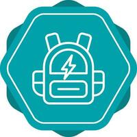 Smart Backpack Vector Icon