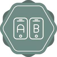 A B Testing Vector Icon